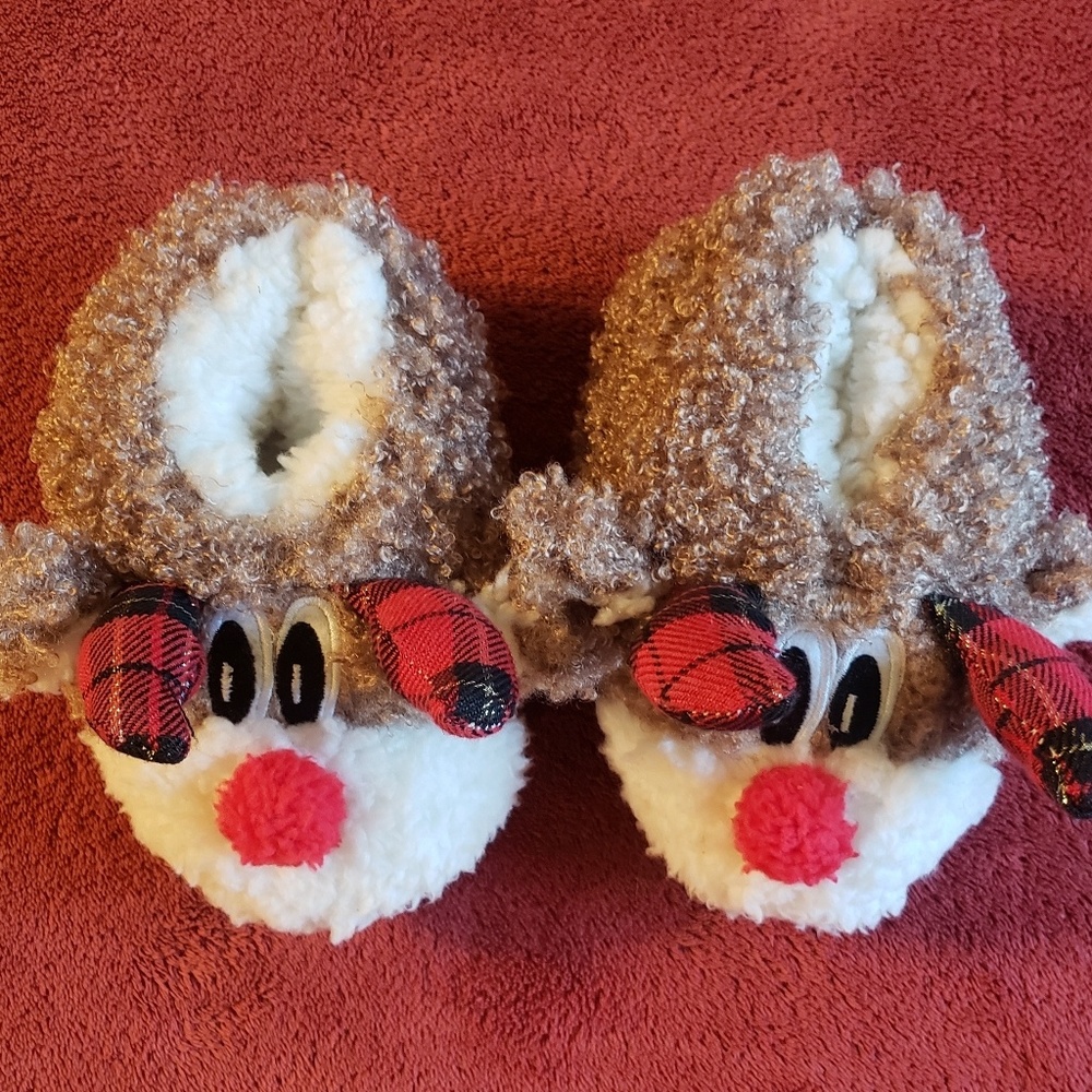 Children's Reindeer Slippers